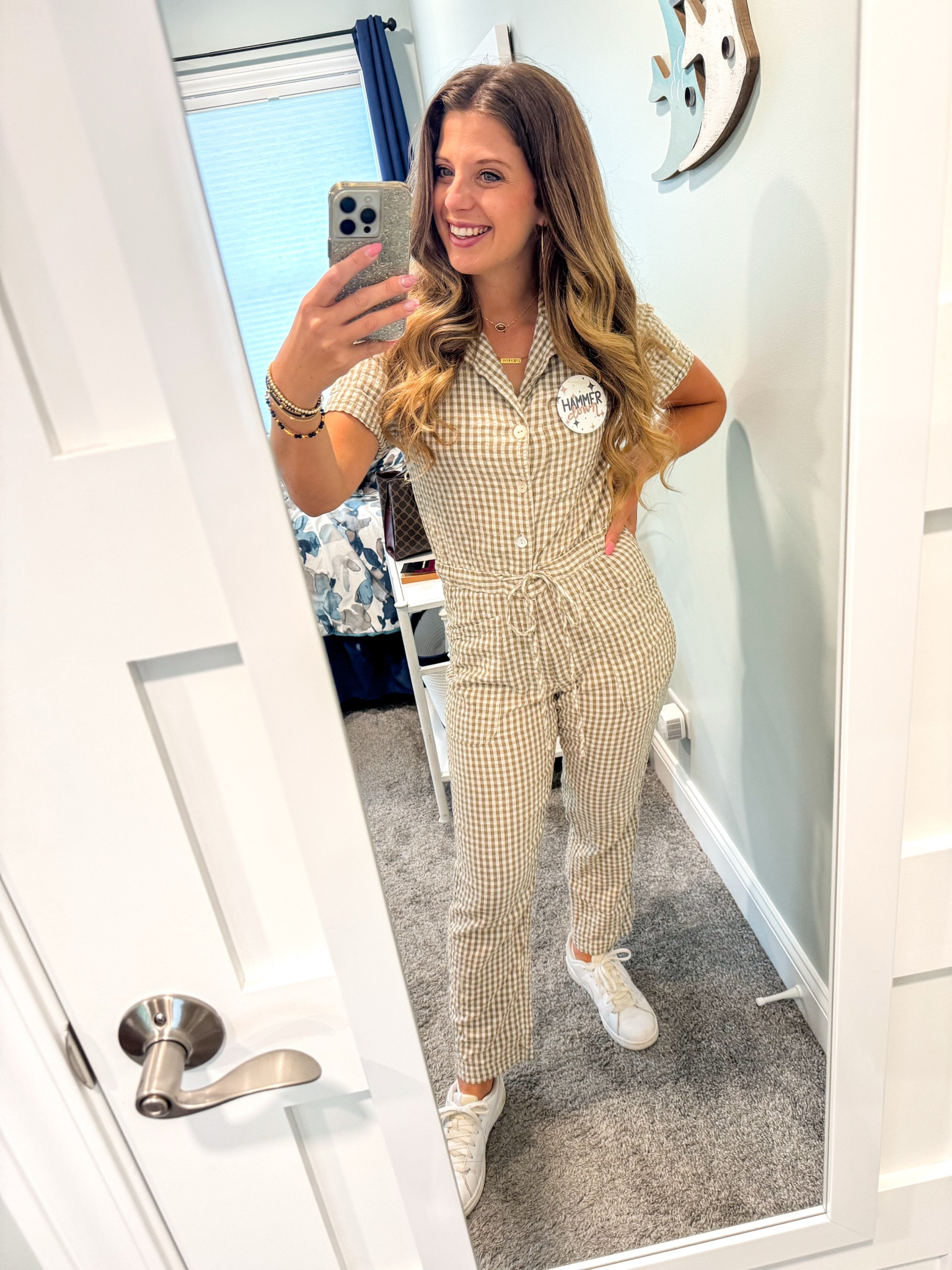 Gingham game day jumpsuit 🏈✨ Purchased off nuuly, but linking similar finds!

#LTKPetite