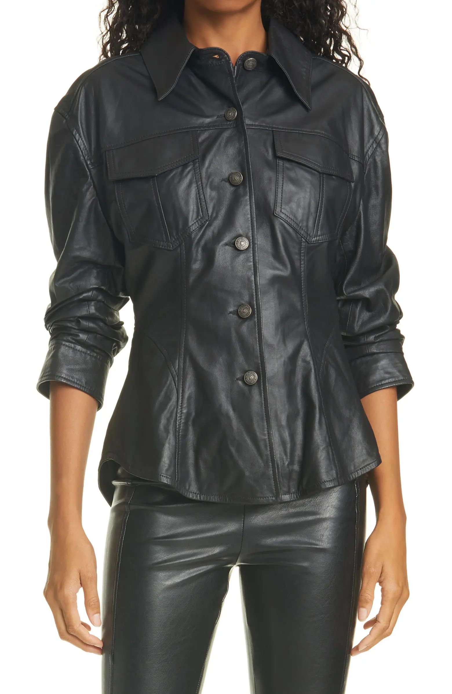Canyon Scrunched Leather Jacket | Nordstrom