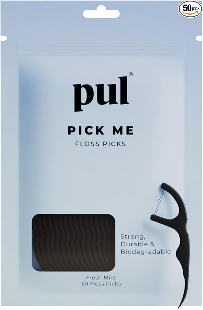 PUL Dental Floss Picks – Mint Teeth Flossers for Deep Cleaning, Removing Food Particles & Plaqu... | Amazon (US)