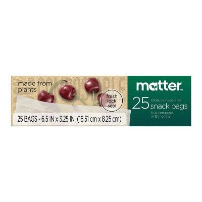 Matter 100% Compostable Snack Bags - 25ct | Target