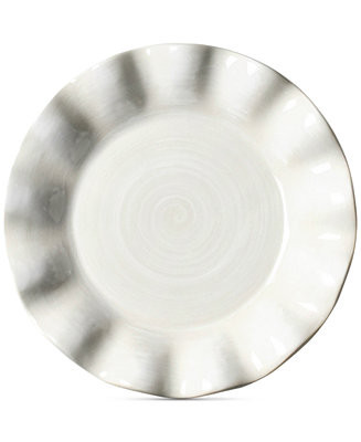 Coton Colors by Laura Johnson Signature Ruffle Round White  Salad Plate & Reviews - Dinnerware - ... | Macys (US)