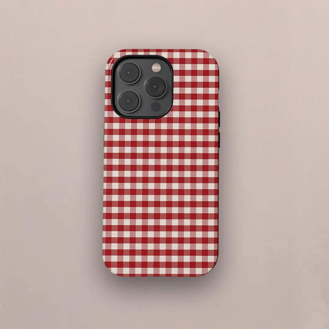 Retro Aesthetic Phone Case,Gingham Phone Collage Case Cover for iPhone 17 16 15 14 13 12 11 Pro M... | Etsy (US)