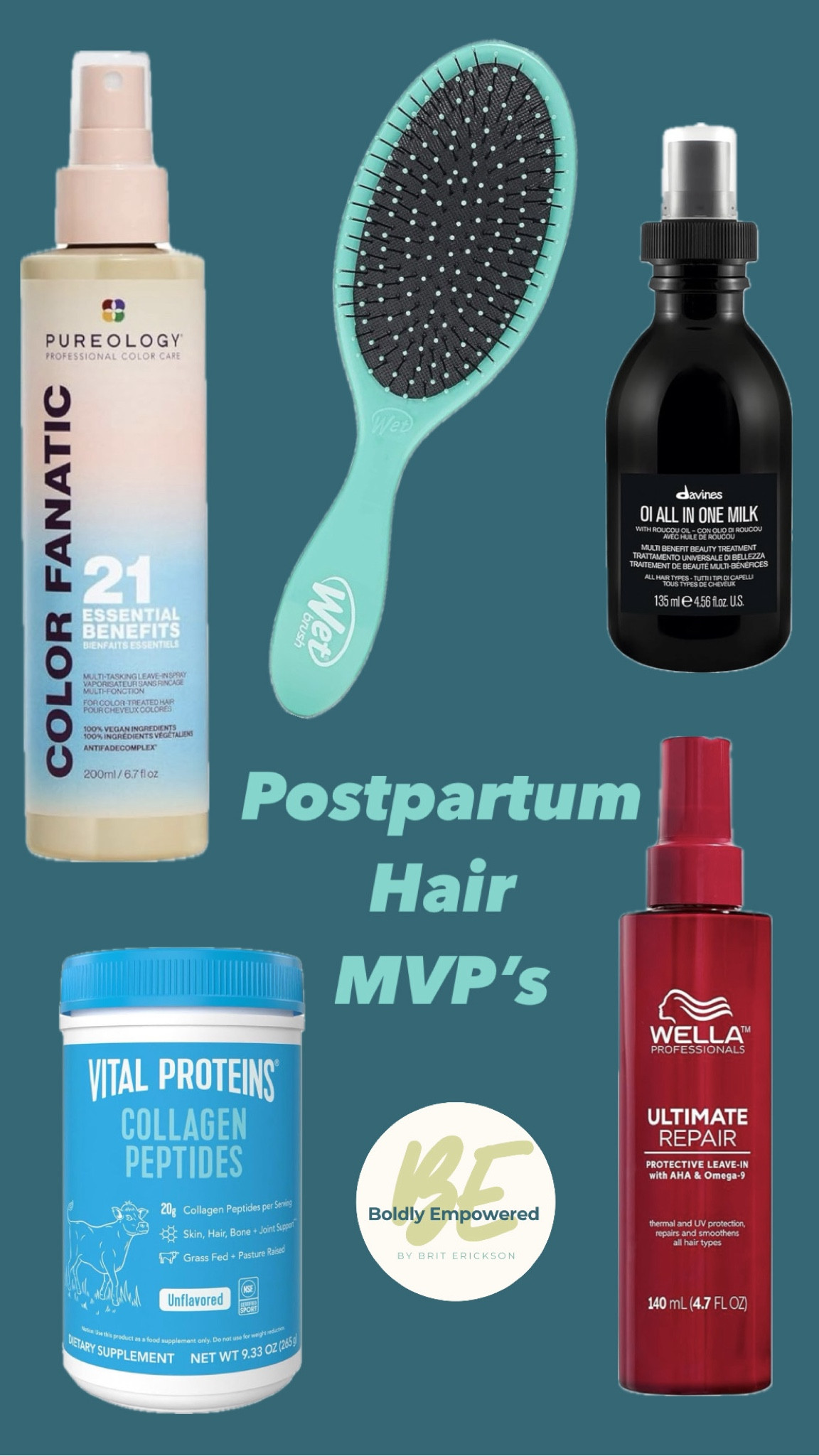 My postpartum hair must haves

1) Wet brush 
2) Detangler and treatment on we hair before brushing 
3) All the collagen and protein to support regrowth

#LTKBaby #LTKBeauty #LTKFindsUnder50