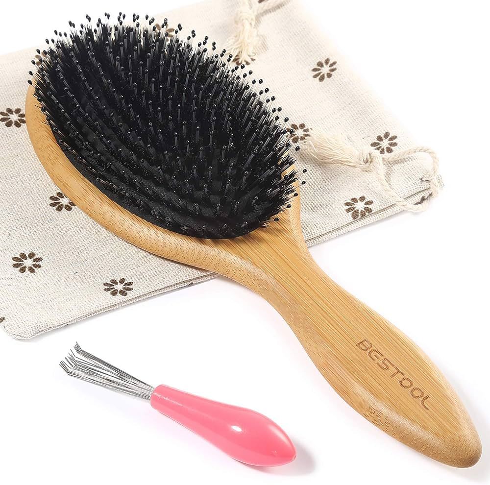 BESTOOL Hair Brushes for Women men Kid, Boar & Nylon Bristle Brush for Wet/Dry Hair Smoothing Mas... | Amazon (US)
