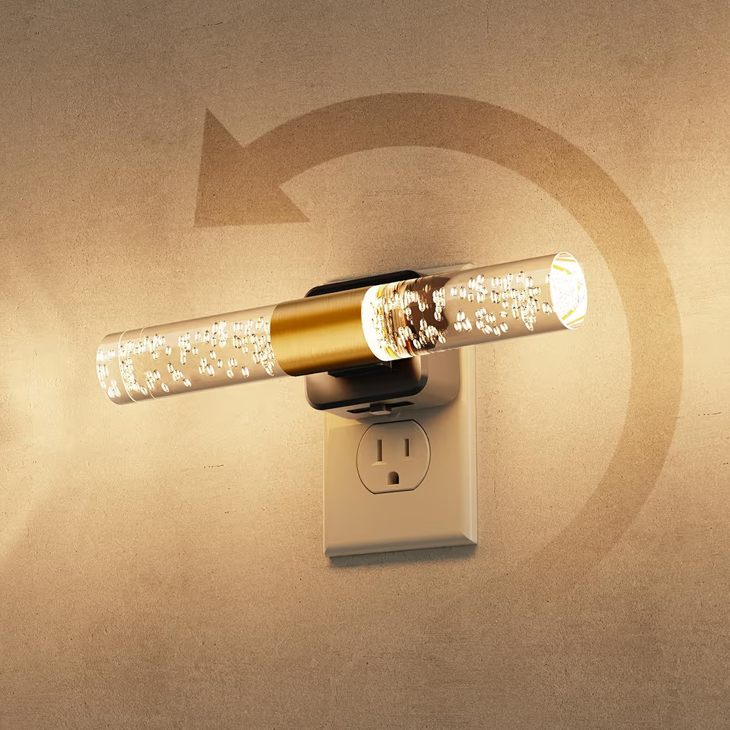 L LOHAS LED Rotating Night Light, Night Lights Plug into Wall, Auto Light Sensor Nightlight Dimma... | Amazon (US)