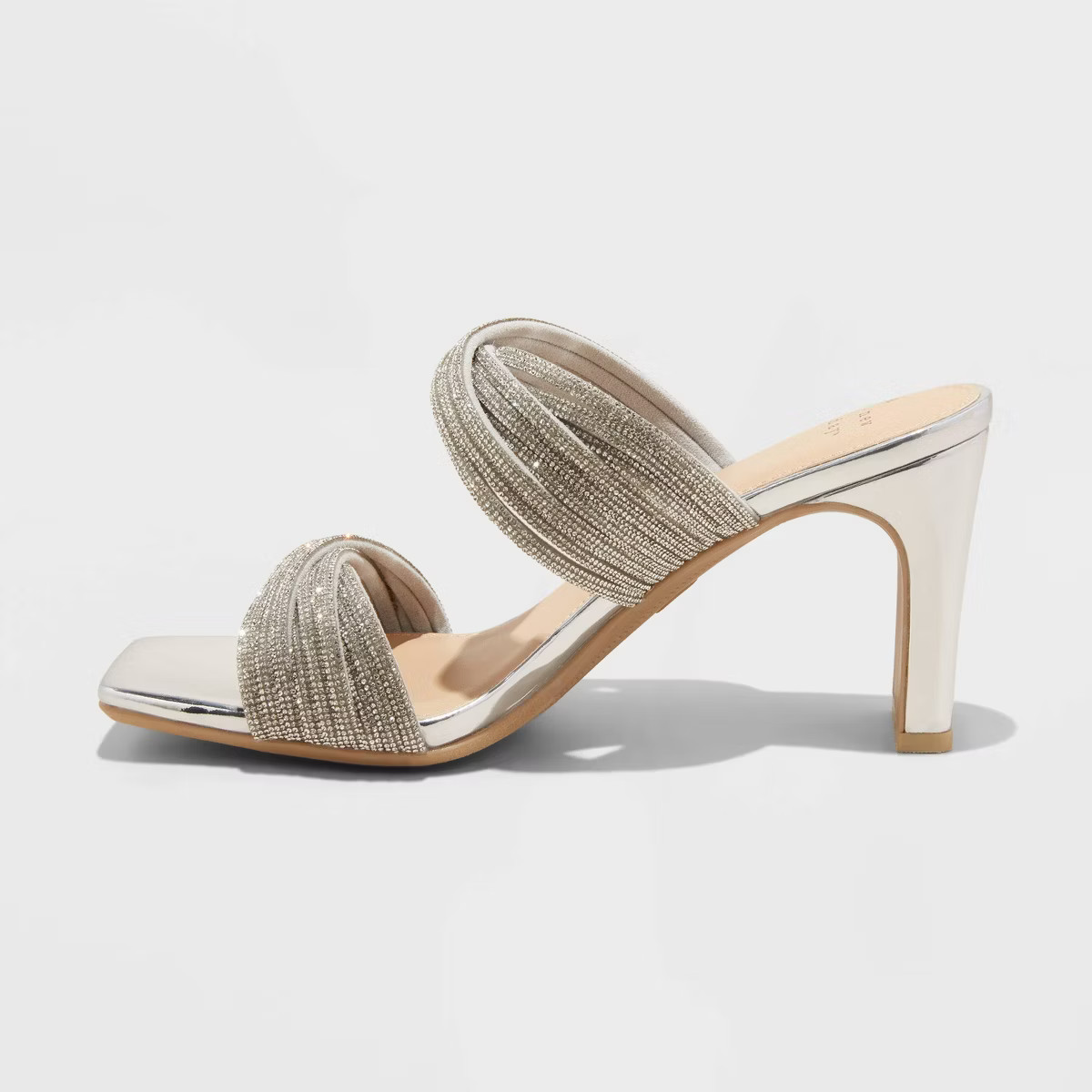 Women's Tammy Rhinestone Heels - A New Day™ Silver | Target