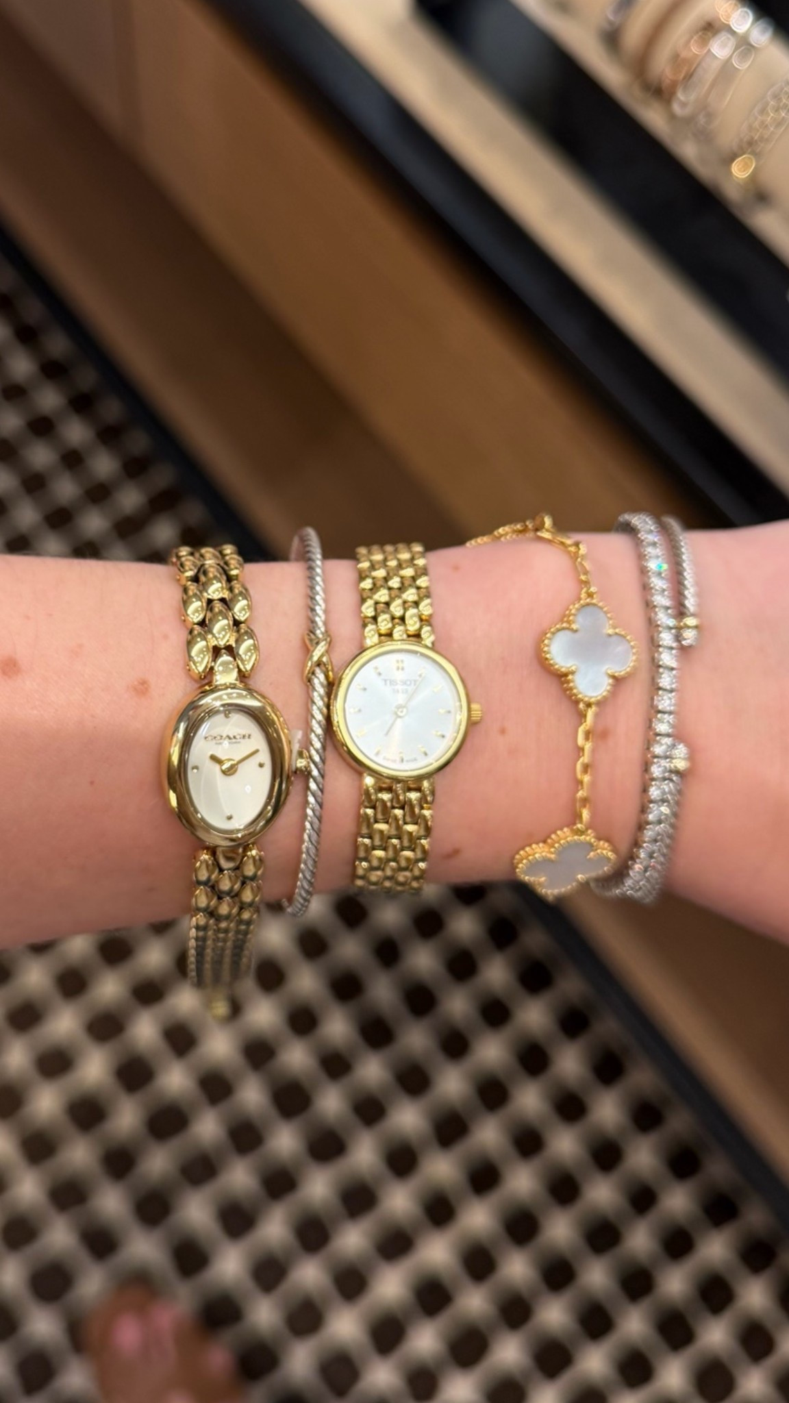 I always get asked about my Tissot Lovely 19.5mm mini watch and just found this little watch at Coach for way less!