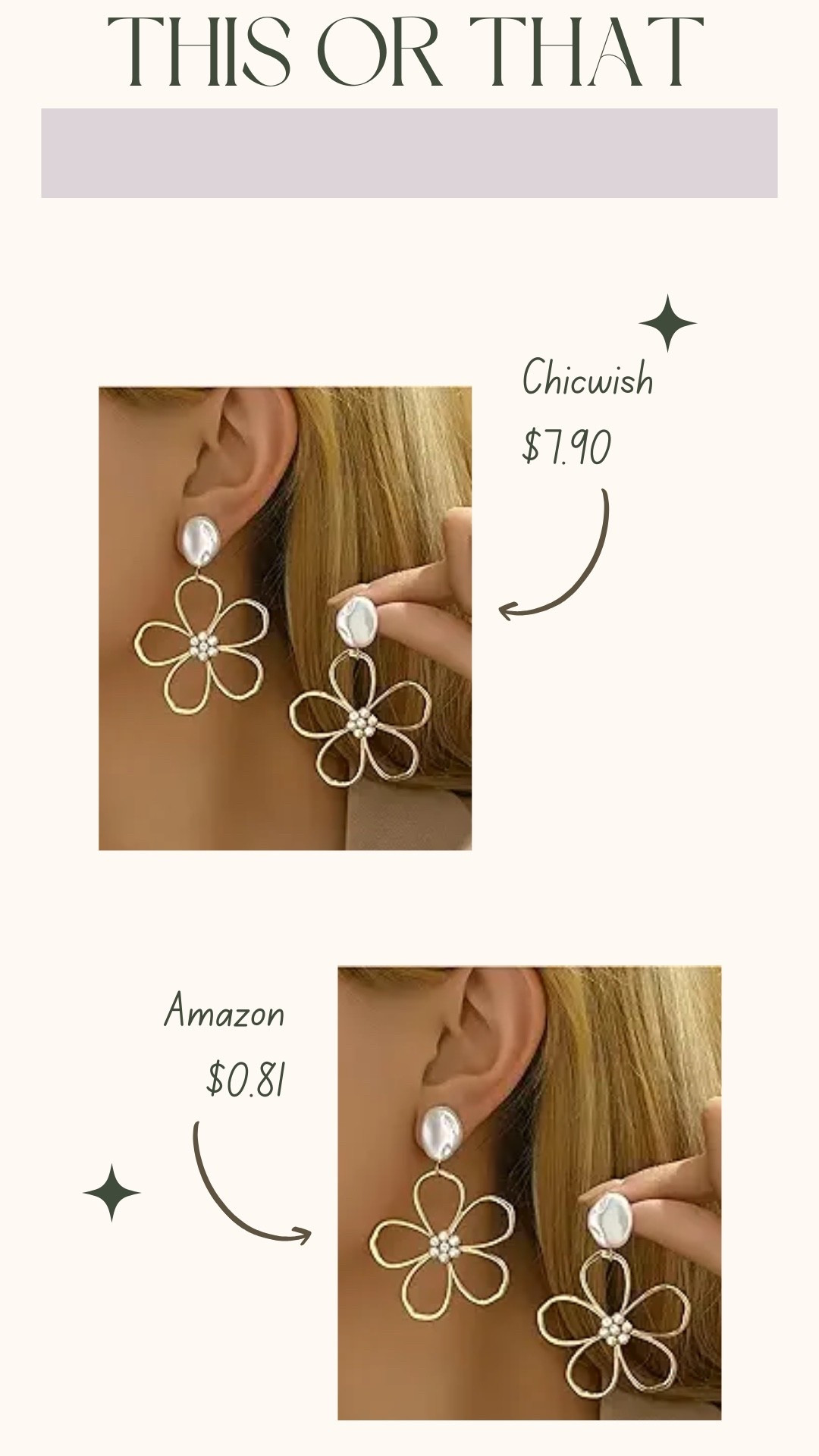 Look for less. Floral pearl earrings

#LTKootd #LTKMidsize #LTKSeasonal