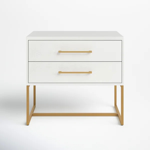 Candelario 27'' Tall 2 - Drawer Nightstand | Wayfair North America