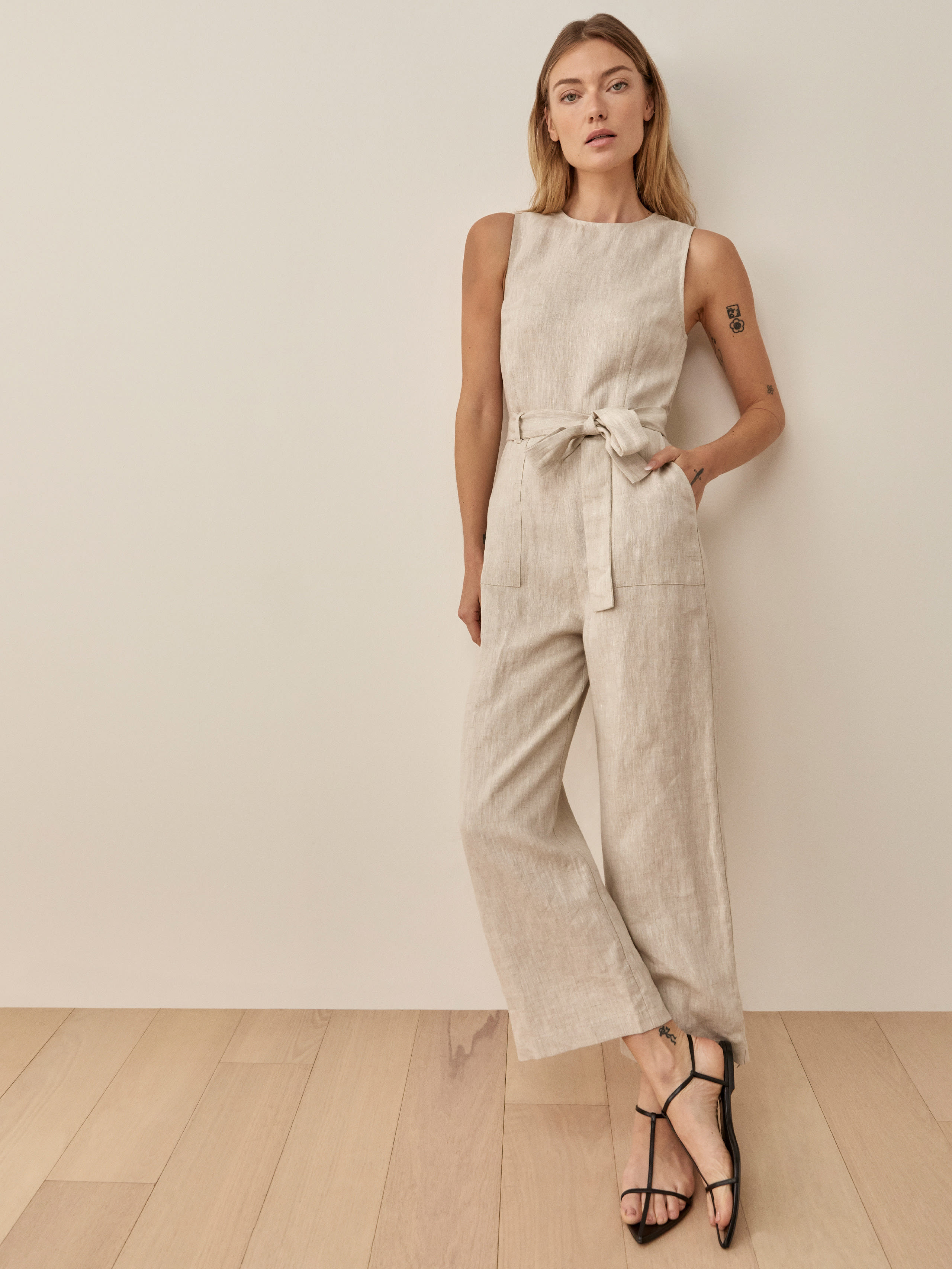 Naomi Linen Jumpsuit | Reformation (Global)