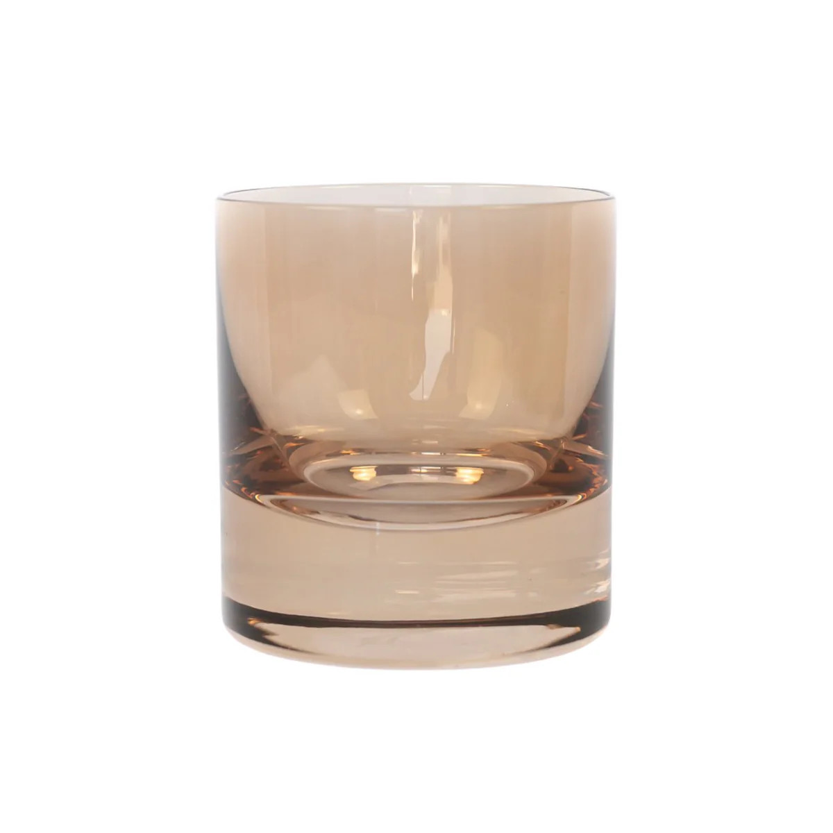 Estelle Colored Rocks Glass - Amber Smoke - Set of 6 | Christian Ladd Home