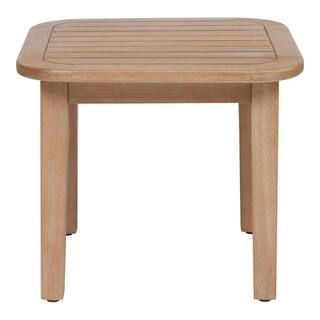 Hampton Bay 17.72 in. Orleans Eucalyptus Wood Outdoor Side Table FRN-801960-ST - The Home Depot | The Home Depot