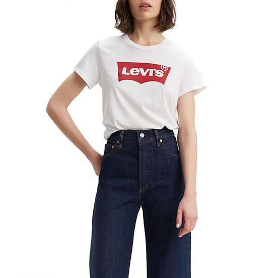 Levi's® Womens Crew Neck Short Sleeve Graphic T-Shirt | JCPenney