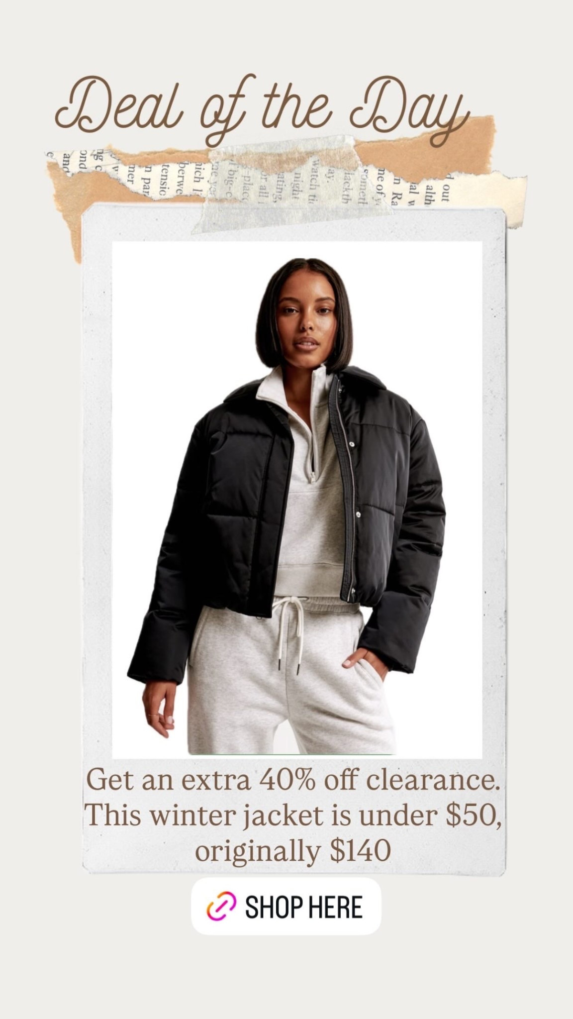 Abercrombie & Fitch clearance A&F clearance an additional 40% off in bag. Winter puffer coat under $50

#LTKSaleAlert #LTKFindsUnder50