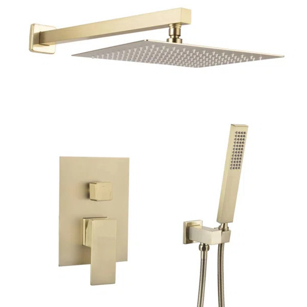 A9009 Bathroom Rain Volume Control Complete Shower System with Rough-in Valve | Wayfair North America