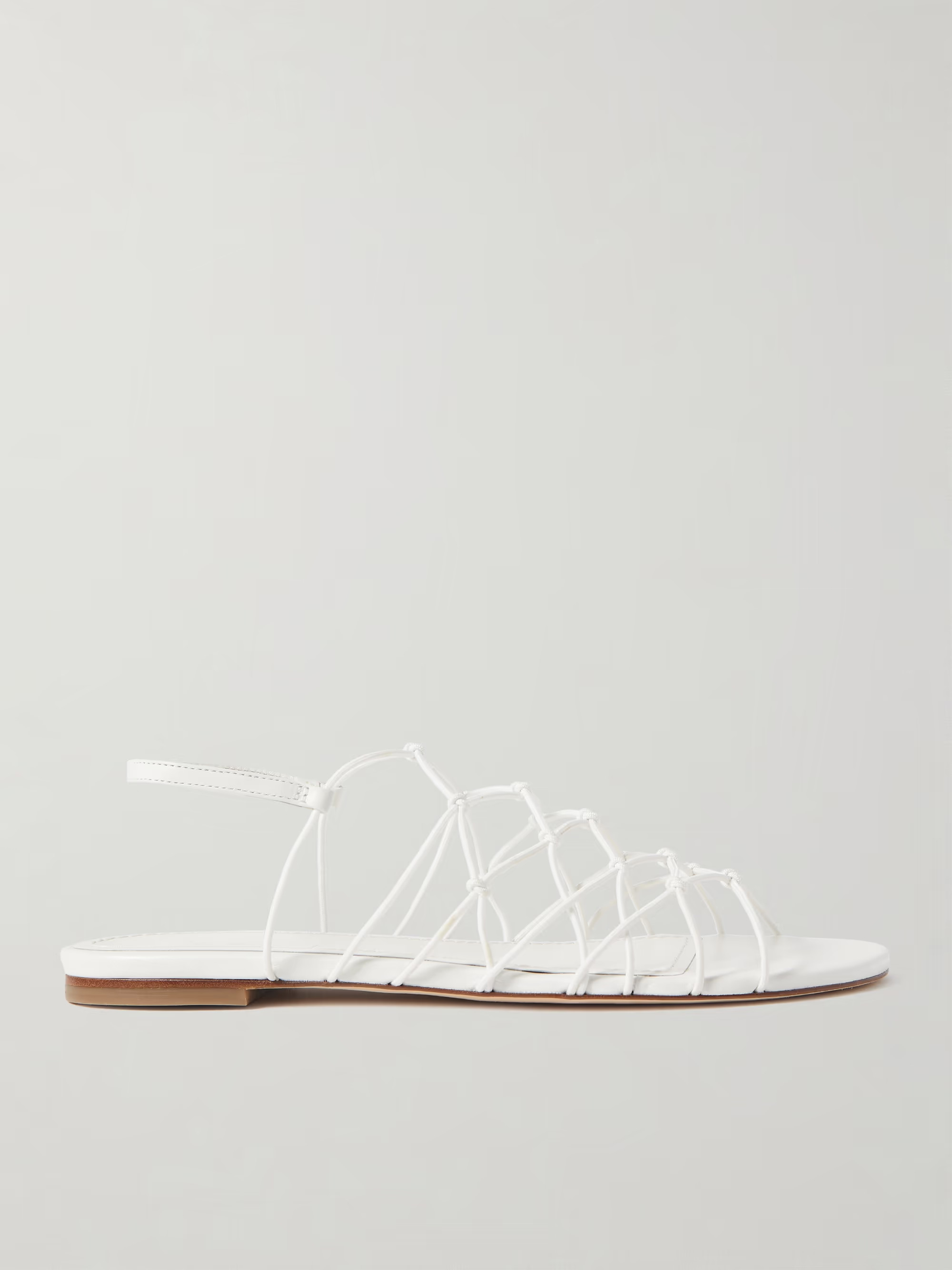 Gio knotted elastic and leather sandals | NET-A-PORTER (US)