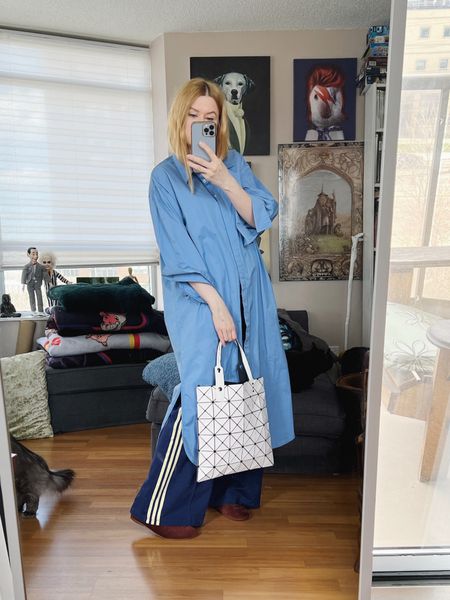 I love a good dress over pants outfit.
Shirt dress and bag are secondhand.
•
#springlook  #torontostylist #StyleOver40 #isseymiyake #retroadidas  #fashionstylist #FashionOver40  #MumStyle #genX #genXStyle #shopSecondhand #genXInfluencer #genXblogger #Over40Style #40PlusStyle #Stylish40

#LTKover40 #LTKfindsunder50 #LTKstyletip