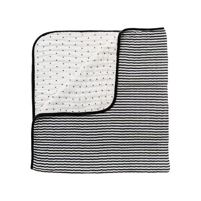 Clementine Kids Black and White Stripe Quilt | Target