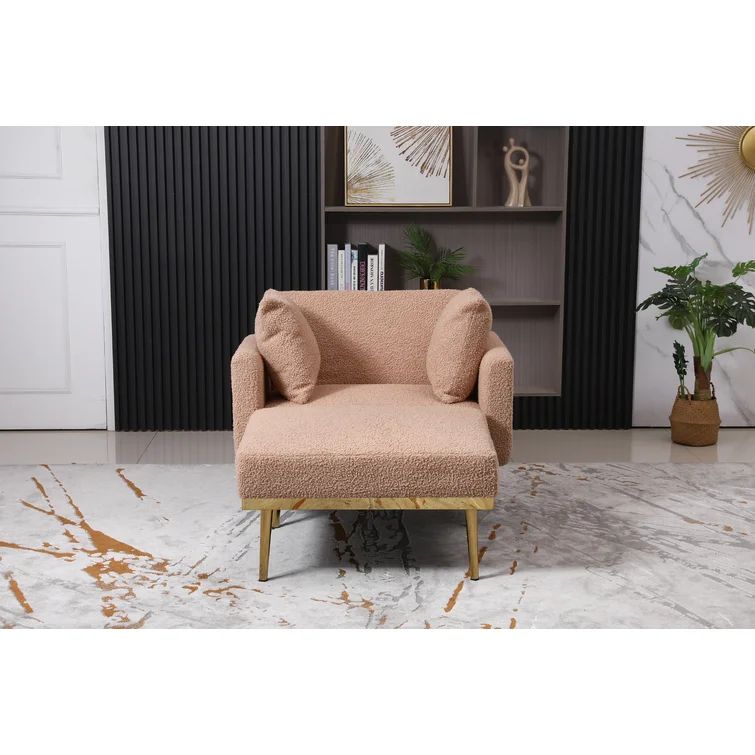 Luisa Tufted Two Arm Flared Reclining Chaise Lounge | Wayfair North America