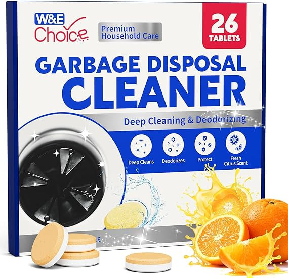 W&E Choice Garbage Disposal Cleaner and Deodorizer Tablets - 26 Pack, Powerful XL Foaming Tablets... | Amazon (US)