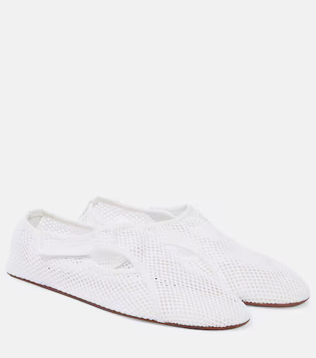Flex leather-trimmed mesh ballet flats | Mytheresa (US/CA)