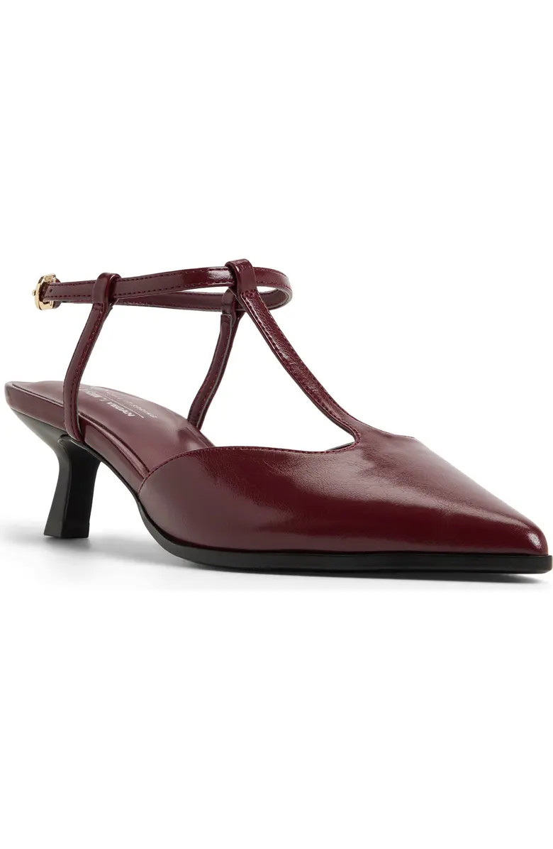 Talaa Ankle Strap Pointed Toe Kitten Heel Pump (Women) | Nordstrom