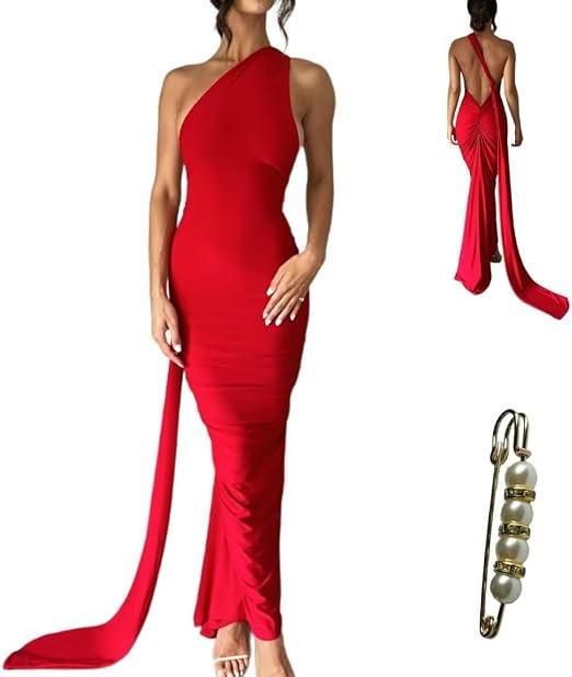 Women Sexy Backless Dress Open Back Cocktail Maxi Dress for Women | Amazon (US)