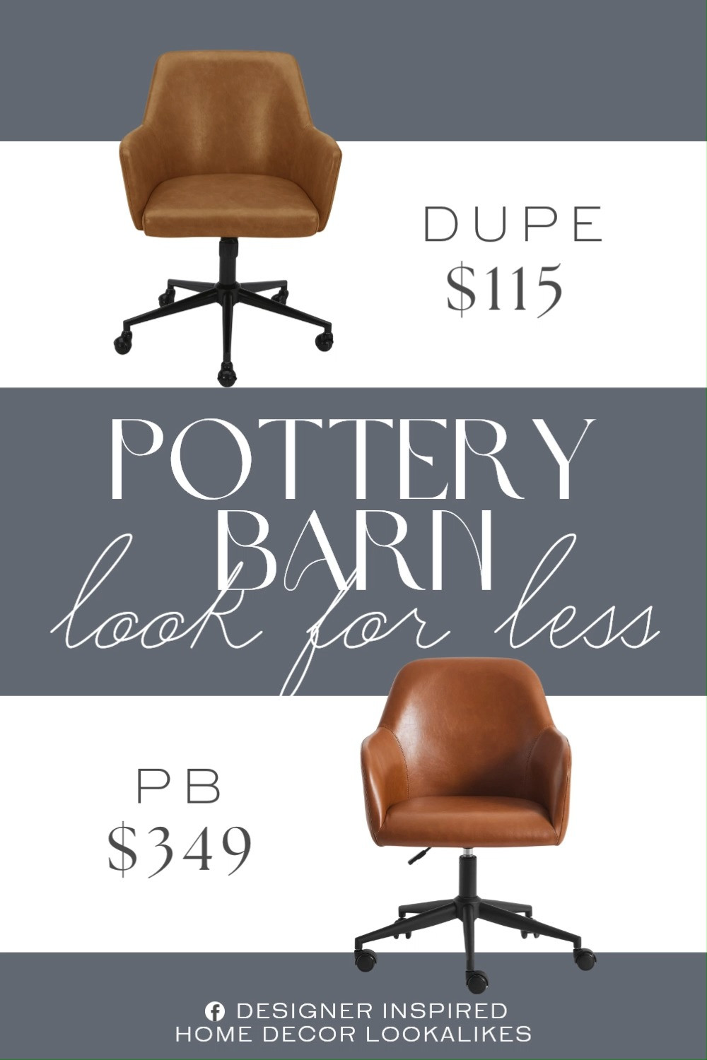 Inspired by Pottery Barn Swivel Desk Chair. Mid-Century Modern Swivel Desk Chair. Minimalist Upholstered Office Chair. Faux Leather Desk Chair. Contemporary Home Office Chair. Elegant Style Swivel Desk Chair. Modern Swivel Chair. 

Home more affordable option find copy cat similar look for less budget friendly affordable cheap cheaper beautiful pretty. Clearance sale coupon code discount code promo code luxury lookalike look a like Inspo inspiration inspired by idea ideas Love like these? I share multiple every day in my FB group.
#potterybarninspired #deskchair #officechair #homeffice #swivelchair #leatherchair #furniturefinds #homeofficeinspo  

 #LTKHome
