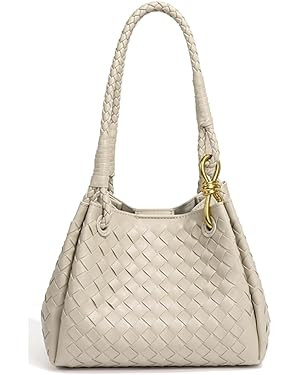 Trendy Woven Bucket Hobo Bags Women Underarm Shoulder Bag Cute Satchels Crossbody Purse PU Leathe... | Amazon (US)