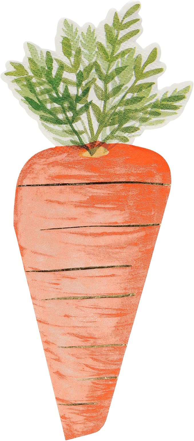 Meri Meri Foiled Carrot Napkins (Pack of 16) | Amazon (US)