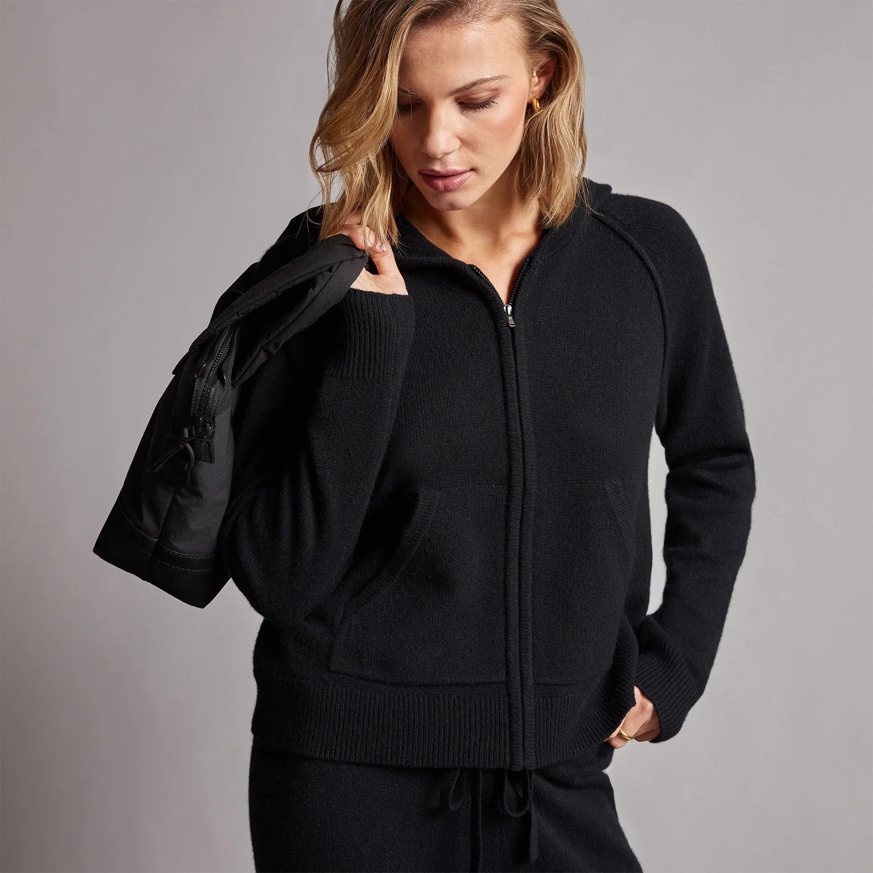 Recycled Cashmere Track Jacket | James Perse (US)