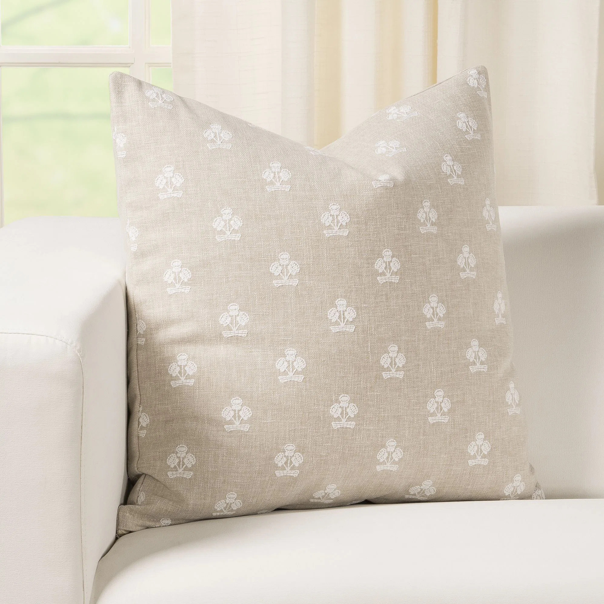 Hamachi Geometric Cotton Throw Pillow | Birch Lane
