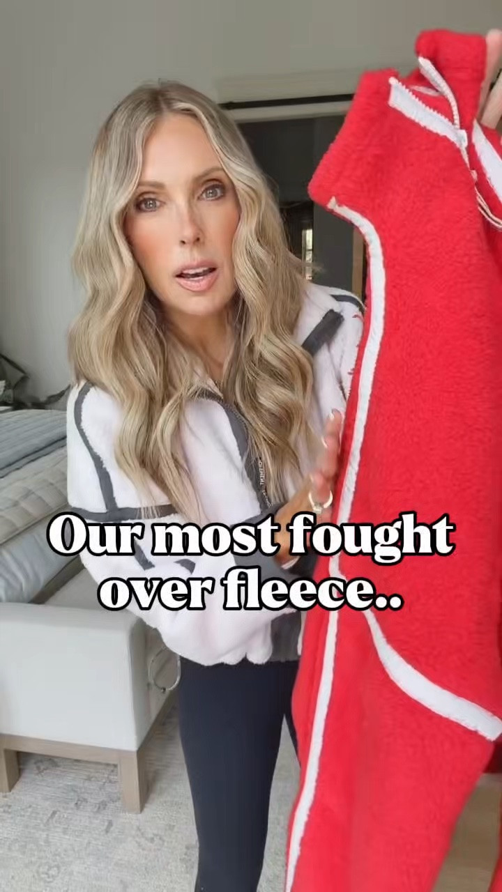 The fleece worth fighting over…apparently. We have multiple colors in our house and somehow every morning someone is convinced her sister has stolen “hers.” Just a friendly reminder to my daughters that technically they ALL belong to me. @fpmovement #fpmovementpartner