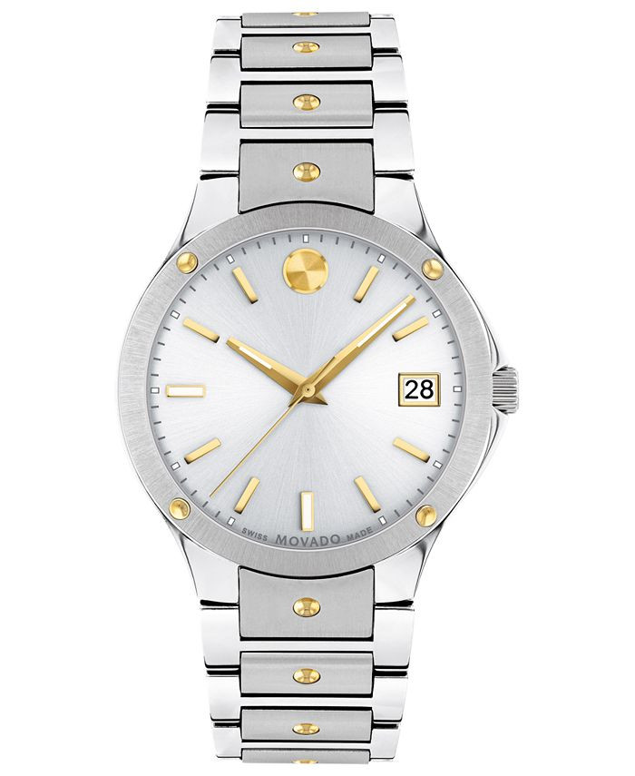 Movado Women's Swiss SE Gold PVD & Stainless Steel Bracelet Watch 32mm & Reviews - Macy's | Macys (US)