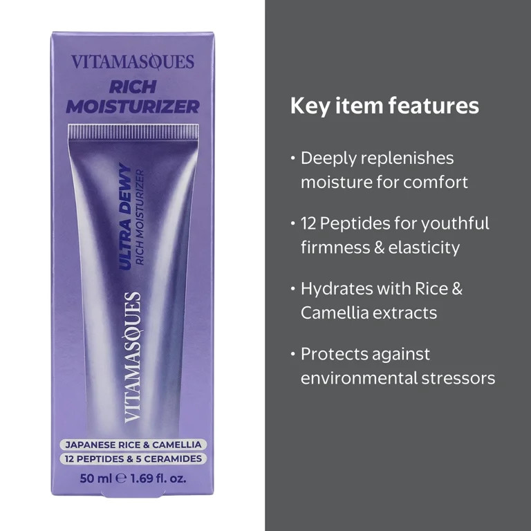 Vitamasques Ultra Dewy Rich Moisturizer, 1.69 fl oz | Walmart (US)