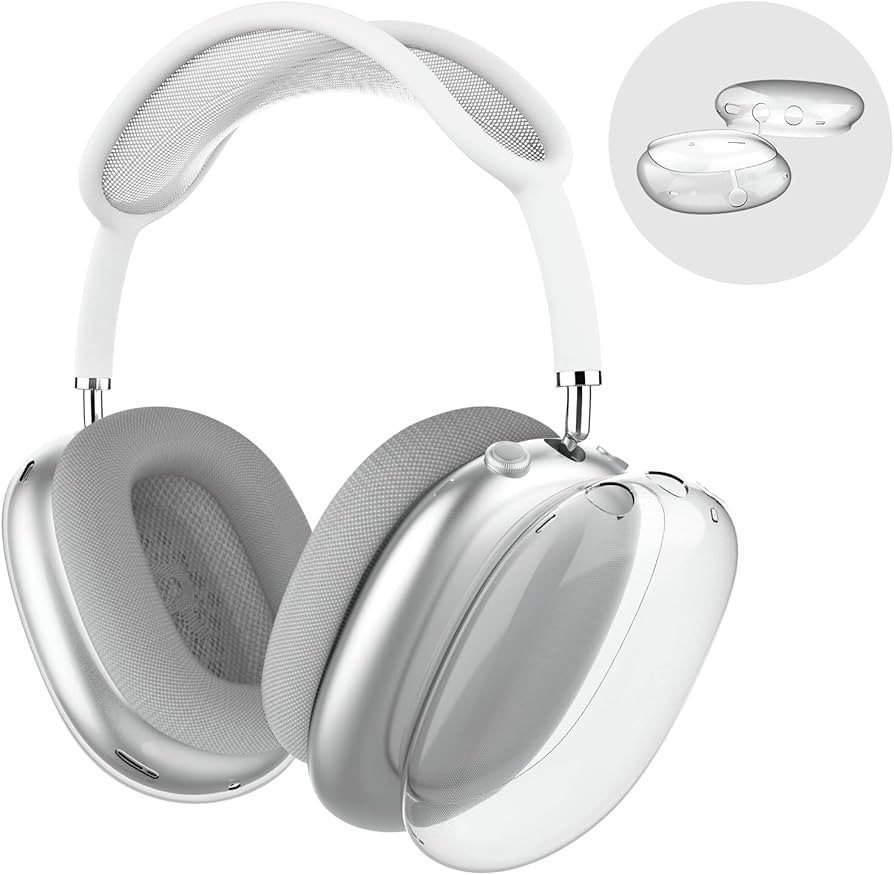Case Cover for AirPods Max Headphones, Clear Soft TPU Skin Anti-Scratch, Transparent Accessories ... | Amazon (US)