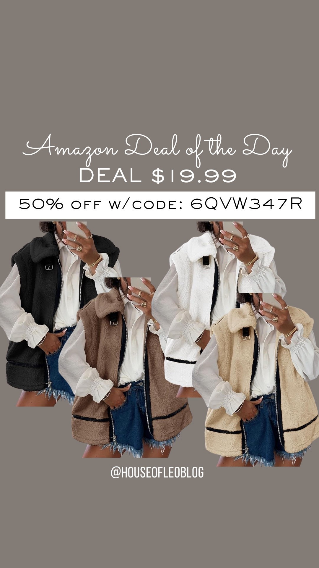Sherpa vest, vests, Amazon deals

#LTKSaleAlert