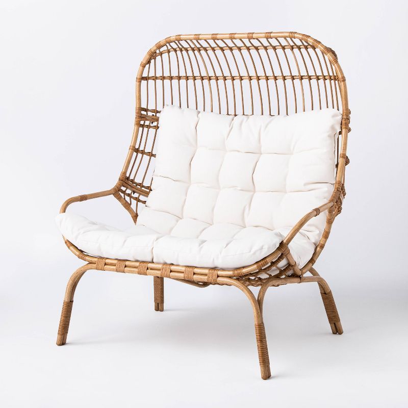 Wicker &#38; Metal Patio Egg Chair - Threshold&#8482; designed with Studio McGee | Target