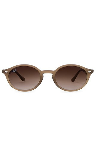 Ray-Ban Oval Sunglasses in Brown. | Revolve Clothing (Global)