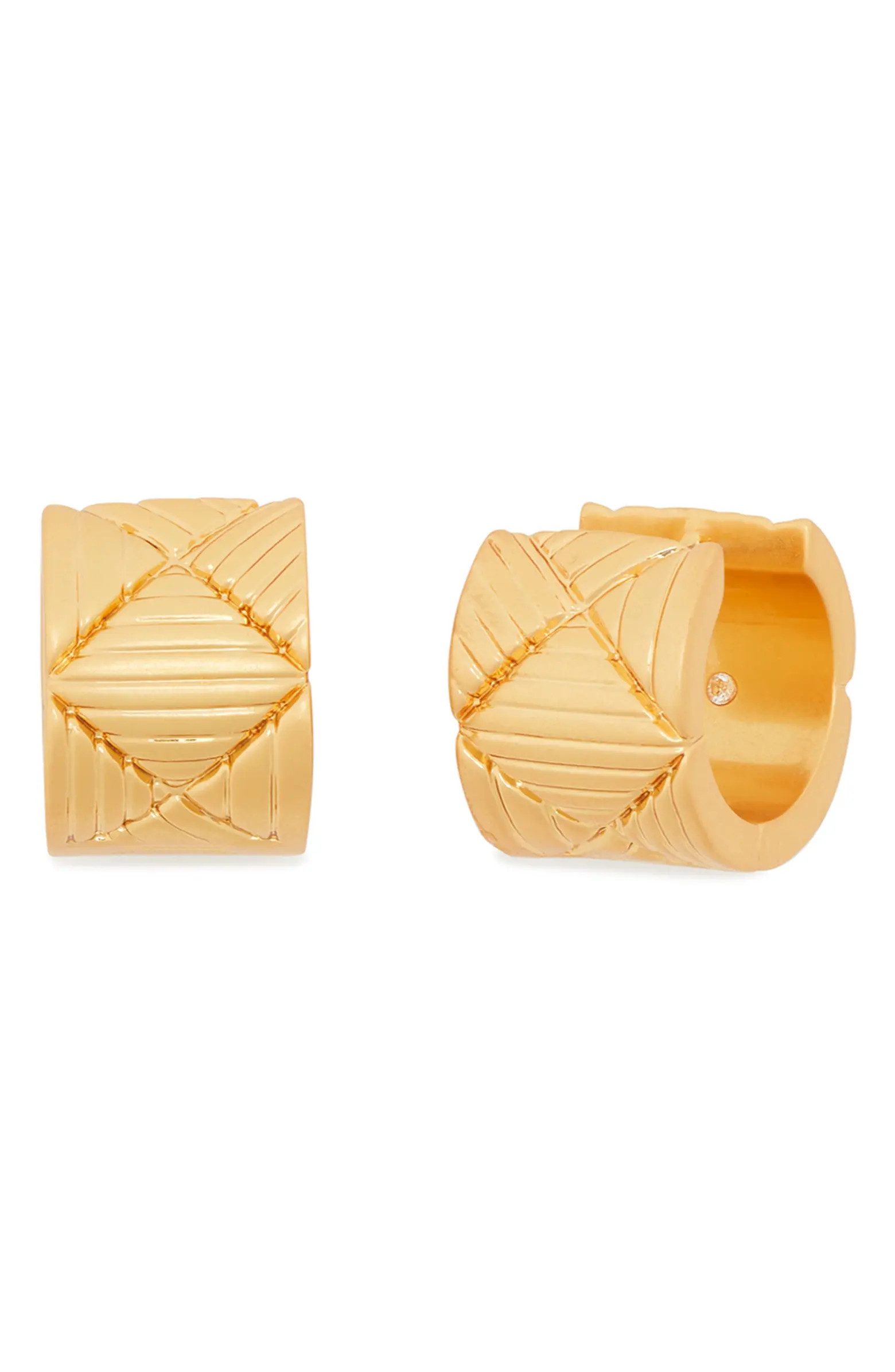 geometric huggie hoop earrings | Nordstrom
