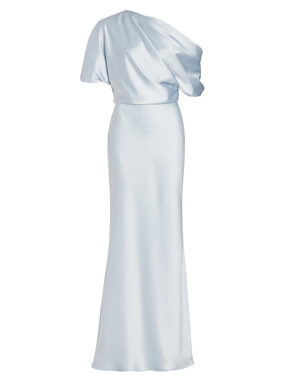 Amsale Satin One-Shoulder Gown | Saks Fifth Avenue