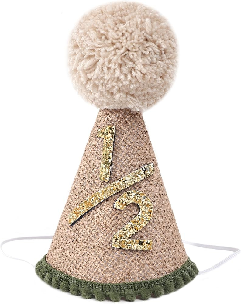 WAOUH Half Birthday Hat - Bow Cake Smash Crown for 6 Month Baby, Mini Photo Prop | Amazon (US)