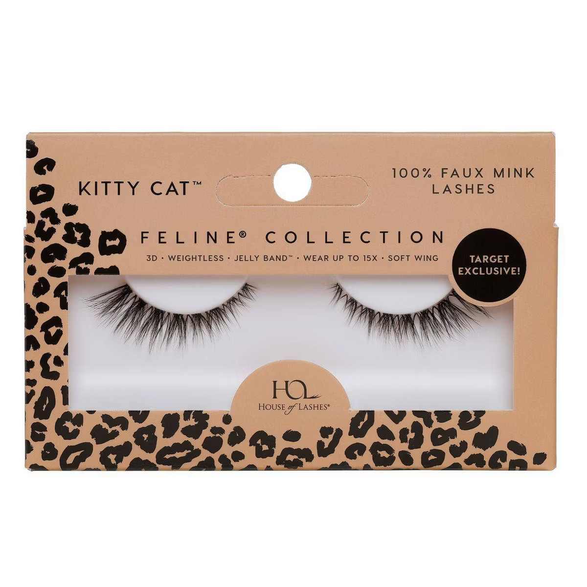 House of Lashes Kitty Cat Natural Volume 100% Cruelty-Free Faux Silk Fibers False Eyelashes - 1pr | Target