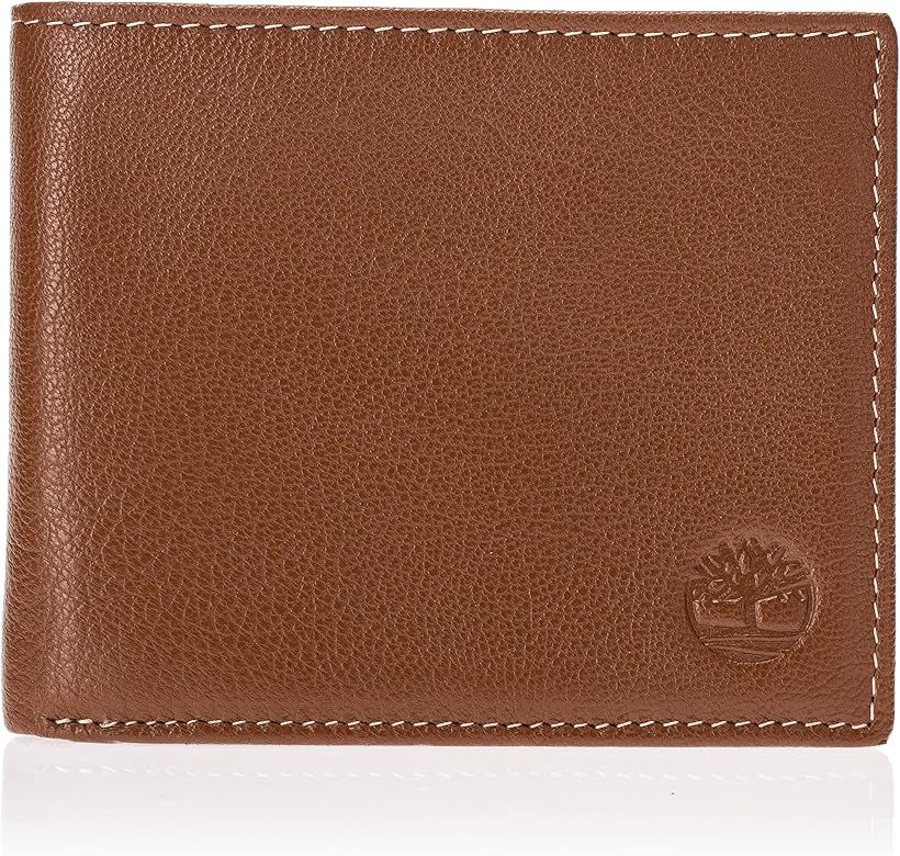 Timberland Men's Leather Wallet with Attached Flip Pocket | Amazon (US)