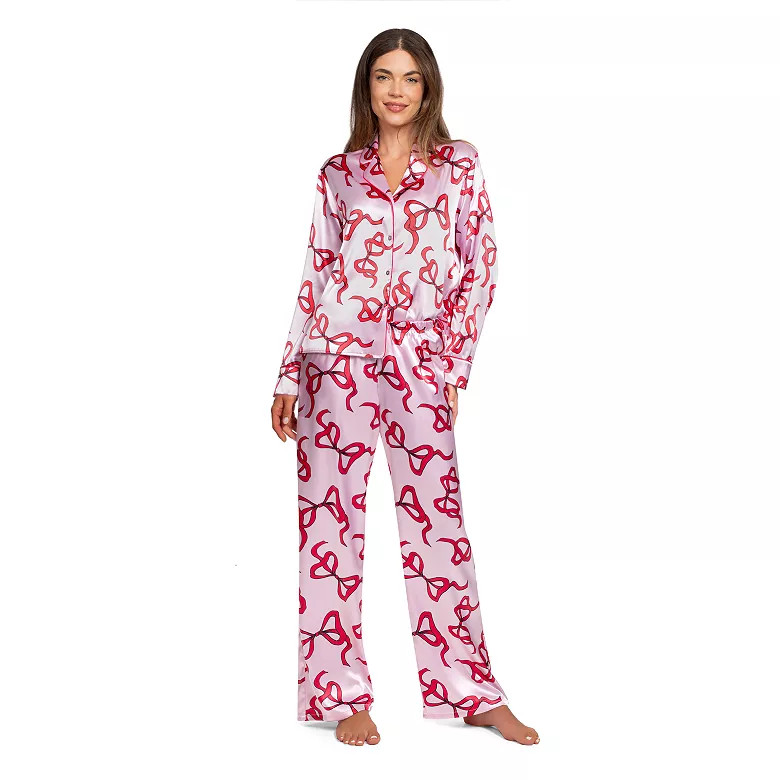 Women's Lilac&London 2-pc. Pajama Top & Pajama Bottoms Set | Kohl's