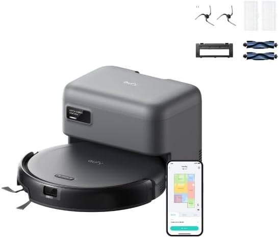 eufy - Robot Vacuum C10 with Self Emptying, 8 Weeks Hands Free, Smart Mapping+Replacement Accesso... | Best Buy U.S.