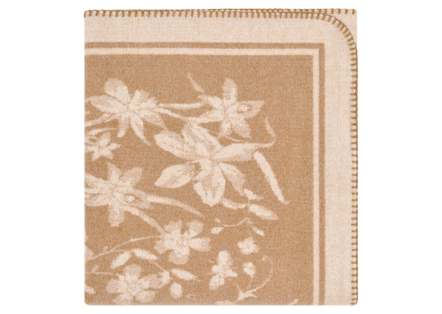 Josephine Floral Throw Ivory/Caramel | Urban Barn