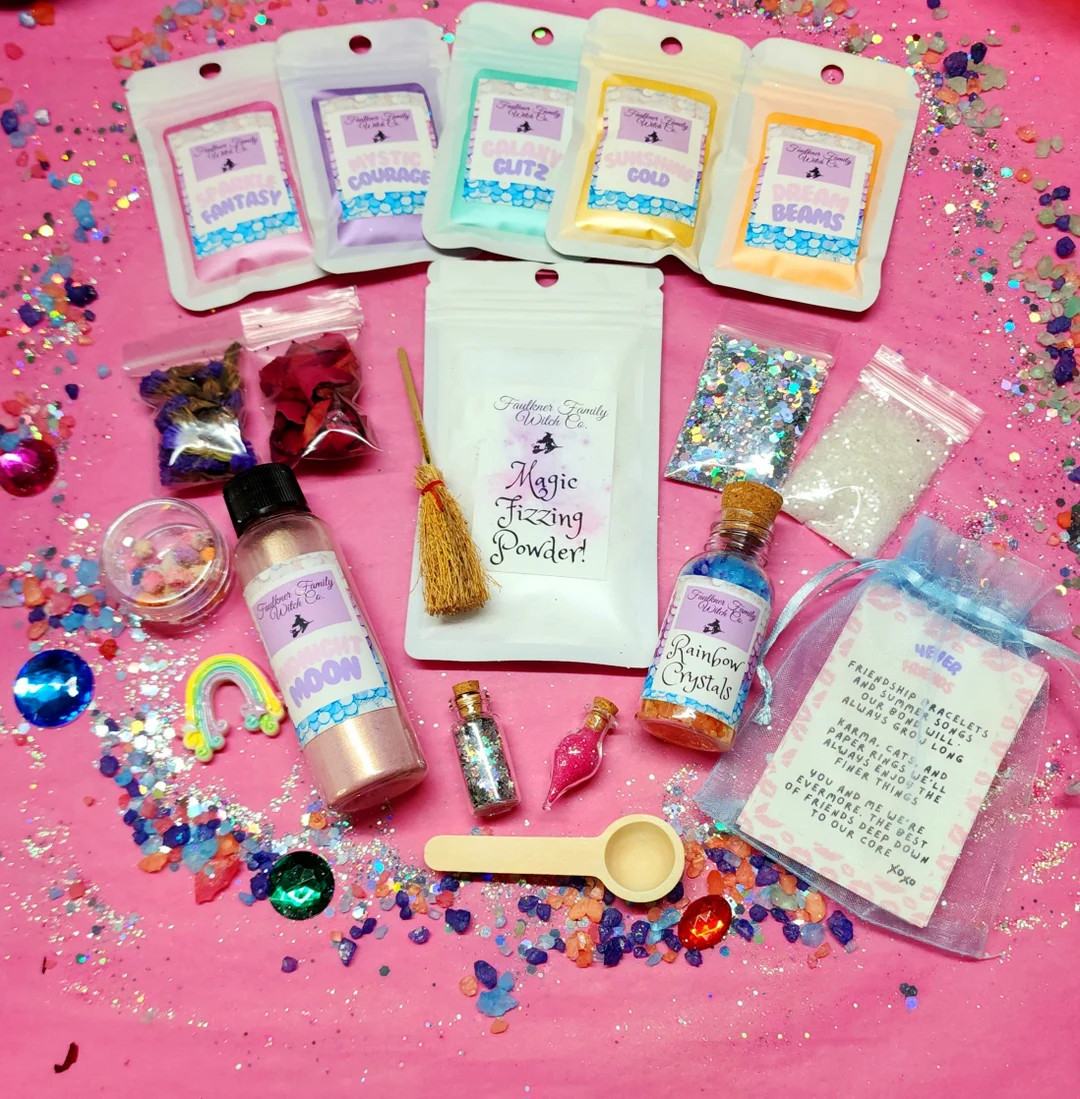 Swiftie Inspired Magic Potion Kit With Magic Fizzing Powder, Rainbow Crystals, Real Dried Flowers... | Etsy (US)