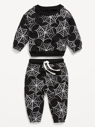 Unisex Printed Crew Neck Sweatshirt & Sweatpants Set for Baby | Old Navy (US)