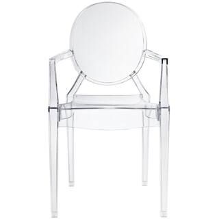 Casper Clear Dining Arm Chair | The Home Depot